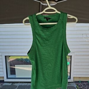Banana Republic Vibrant Green Crew Neck Top